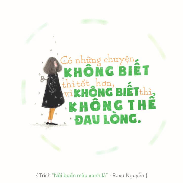 nỗi buồn màu xanh lá